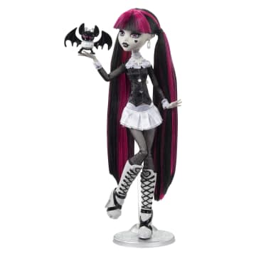 Monster High Doll With Posters, Draculaura in Black And White - Imagen 1 de 6