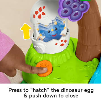 Fisher-Price Little People Dinosaur Village & Play Mat Toddler Playset, 3 Toy Figures - Imagen 4 de 6