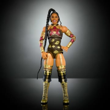 WWE Elite Collection Premium Live EVent Bianca Belair Action Figure Set, Wrestlemania Collectible - Image 4 of 6