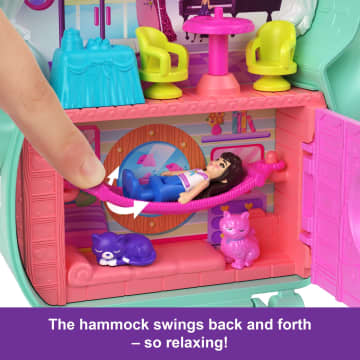 Polly Pocket Set Sail Kitty Compact Playset With 1 Micro Doll And Pet Cats, Travel Toy With Food & Styling Accessories - Imagen 5 de 6