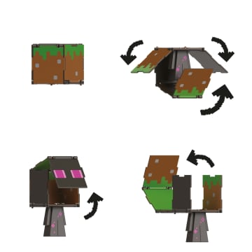 Minecraft Vanilla Figura de Brinquedo Flippin' de 3.75