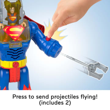 Imaginext DC Super Friends Superman Insider & Exo Suit Robot With Lights & Sounds, 6 Pieces - Imagen 4 de 6
