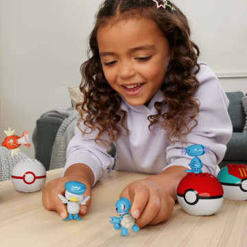 MEGA Pokémon Water-Type Trainer Team Building Toy Kits With 2 Action Figures (79 Pieces) For Kids - Imagen 2 de 6