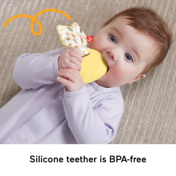 Fisher Price Snuggle Bunny Teether Baby Toy With Fine Motor Activity For Newborns - Image 3 of 6