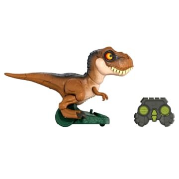 Jurassic World Roarin’ Frenzy T Rex RC Toy, Motorized Remote Control Tyrannosaurus Rex Dinosaur - Image 6 of 6
