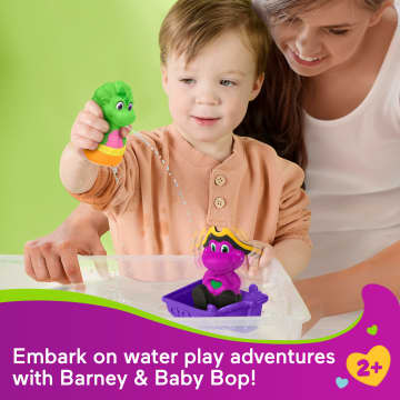 Fisher-Price Barney's World Water Fun Pirate Ship, 4-Piece Set For Water Play - Imagem 2 de 6