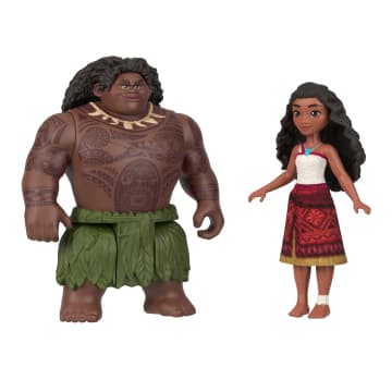 Disney Moana 2 Moana & Maui Ocean Adventures 2-Pack Small Dolls & Accessory Set - Image 6 of 6