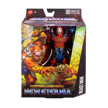 Masters Of The Universe Masterverse New Eternia Beast Man Action Figure, MOTU Toy, 30 Articulations - Image 2 of 6
