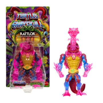 Masters of the Universe Tartarugas of Grayskull Figura de Ação Rattlor de 5.5 polegadas - Imagem 1 de 6