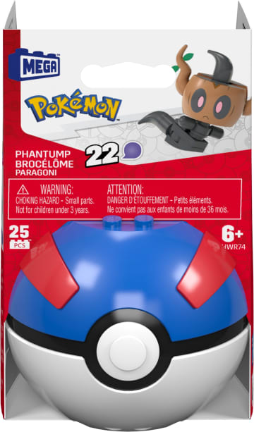 MEGA Pokémon Juguete de Construcción Pokébola Phantump - Imagen 6 de 6