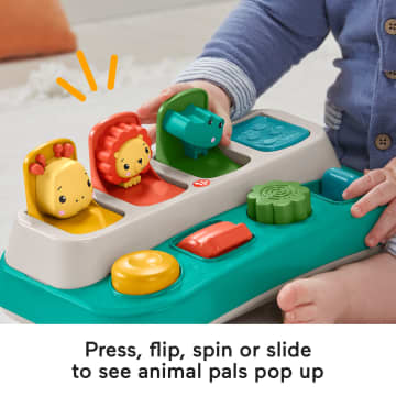 Fisher-Price Busy Buddies Pop-Up Infant Fine Motor Toy For Ages 9+ Months - Imagen 3 de 6