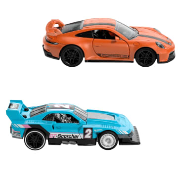 Hot Wheels Pullback Speeders Veículo de Brinquedo Conjunto de 2 Carrinhos de Fricção Surpresa - Image 6 of 6
