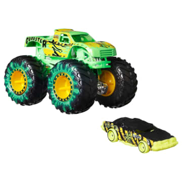 Hot Wheels Monster Trucks Vehículo de Juguete Camión Gunkster + Speed Bump - Image 2 of 5