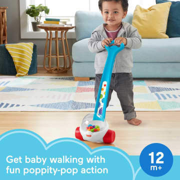 Fisher-Price Corn Popper Baby And Toddler Toy, Push Toy For 1 Year Old And Up, 2 Pieces, Blue - Image 2 of 6