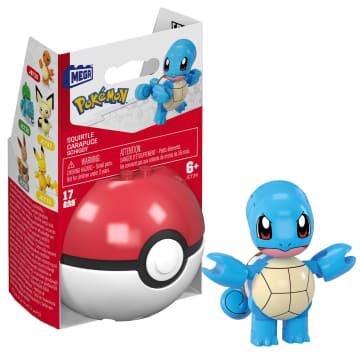 MEGA Pokémon Jogo de Construção Pokébola Colecionável Squirtle - Image 1 of 5
