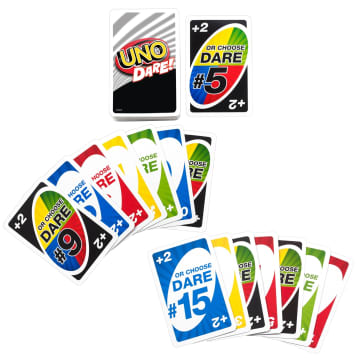 UNO Dare Card Game For Family Nights, Game Nights, Travel, Camping & Parties - Image 3 of 6