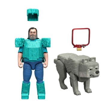 Minecraft – Coffret Figurines – Meilleur Ami Canin, 2 Fig. et 2 Acc. - Imagen 3 de 6