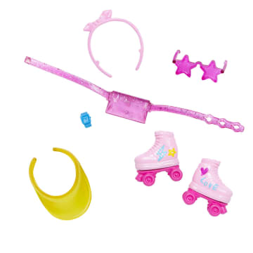 Barbie Doll With Roller Skates, Fashion Accessories And Pet Puppy - Imagem 3 de 6