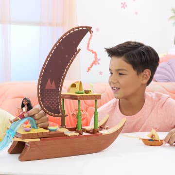 Moana 2 Conjunto de Brinquedo Barco de Aventuras com Mini Boneca e Acessórios - Imagem 2 de 6