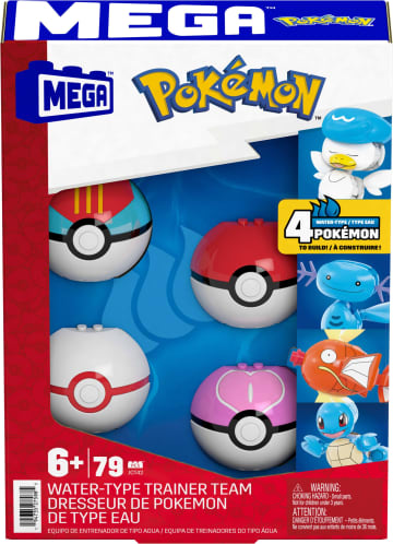 Coffret de Construction Équipe de Type Eau Mega Pokémon, 2Figurines Articulées, 79Pièces, Pour enfants - Image 6 of 6