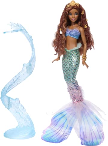 Disney The Little Mermaid Deluxe Mermaid Ariel Doll With Hair Beads And Stand - Image 4 of 6