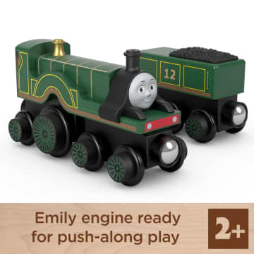 Fisher-Price Thomas & Friends Wooden Railway Emily Engine And Coal-Car - Image 2 of 6