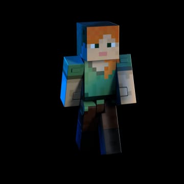 Minecraft  Niveau Diamant  Figurine Articulée  Alex, 13,87Cm - Image 2 of 4