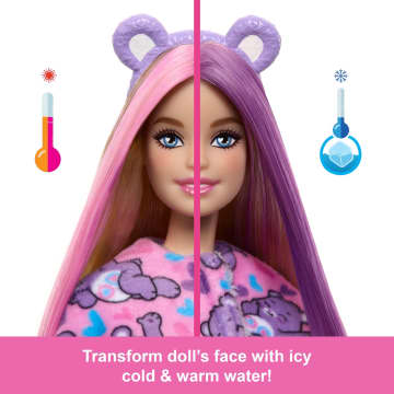 Barbie Cutie Reveal Care Bears Series Doll & Accessories in Share Bear Plush Costume, 10 Surprises - Imagem 4 de 6