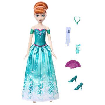 Disney Frozen Spin & Reveal Anna Fashion Doll & Accessories With 11 Surprises From Disney Movie - Imagen 6 de 6