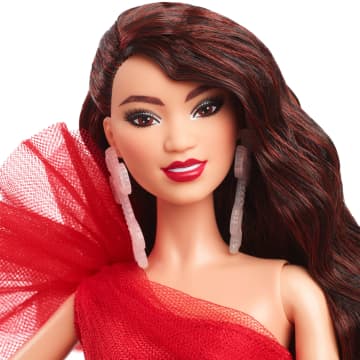 Barbie 2024 Holiday Barbie Dolls, Seasonal Collector Gift, Barbie Signature, Plaid Gown With Red Bow - Image 2 of 6
