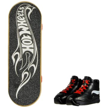 Hot Wheels Skate Veículo de Brinquedo Skateboard HALL OF FLAME™ com Tênis - Imagen 2 de 4