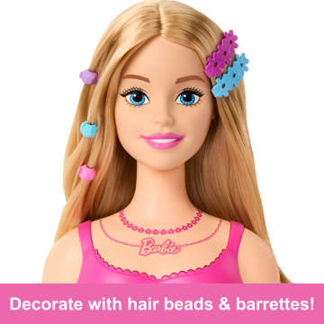 Barbie Doll Styling Head, Blond Hair With 20 Colorful Accessories - Imagem 5 de 6