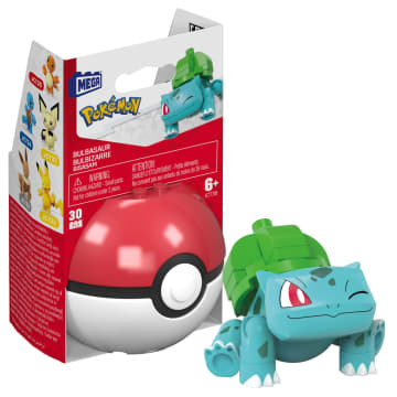 MEGA Pokémon Jogo de Construção Pokébola Colecionável Bulbasaur - Image 1 of 5