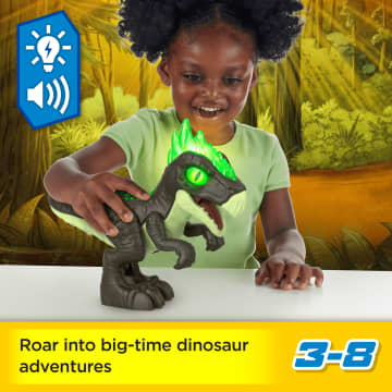 Imaginext Jurassic World Deluxe Dracorex XL 10-inch Poseable Dinosaur Toy With Lights & Sounds - Imagem 2 de 6