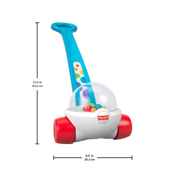 Fisher-Price Corn Popper Baby And Toddler Toy, Push Toy For 1 Year Old And Up, 2 Pieces, Blue - Image 4 of 6