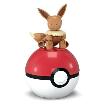 MEGA Pokémon Jogo de Construção Pokébola Colecionável Eevee - Image 3 of 5