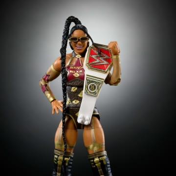 WWE Elite Collection Premium Live EVent Bianca Belair Action Figure Set, Wrestlemania Collectible - Image 3 of 6