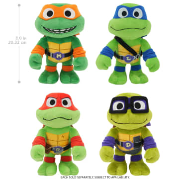 Teenage Mutant Ninja Turtles: Mutant Mayhem Plush Toys, 8 Inch TMNT Soft Dolls - Imagen 5 de 6