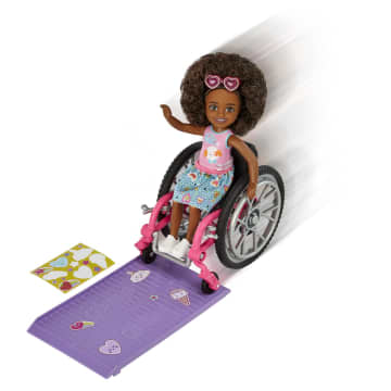 Barbie Chelsea Doll (Brunette) & Wheelchair, Toy For 3 Year Olds & Up - Image 4 of 6