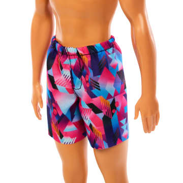 Beach Ken Doll With Blond Hair Wearing Purple Swimsuit - Imagen 3 de 6