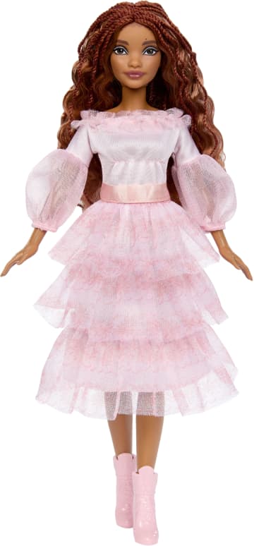 Disney The Little Mermaid Celebration Ariel Fashion Doll With Red Hair And Pink Dress - Imagen 5 de 6