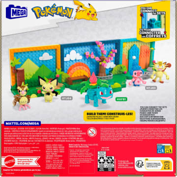 Mega  Pokémon  Coffret de Construction Pour enfants Avec 1Figurine  Scène du Parc (220Pièces) - Imagen 6 de 6