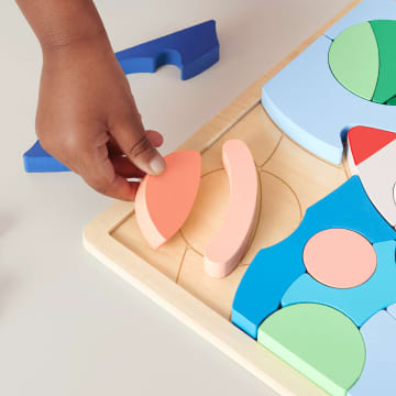 Fisher-Price  Casse-Tête de L’Espace en Bois, 42Éléments en Bois - Imagen 3 de 6