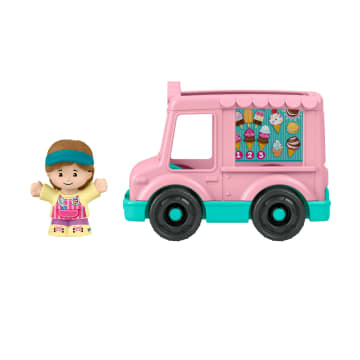 Fisher-Price Little People Ice Cream Truck, Push-Along Toy Vehicle & Figure For Toddlers & Kids - Imagem 5 de 6