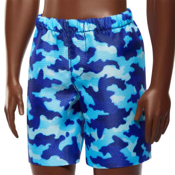 Beach Ken Doll With Dark Brown Hair Wearing Blue Swimsuit - Imagem 3 de 6