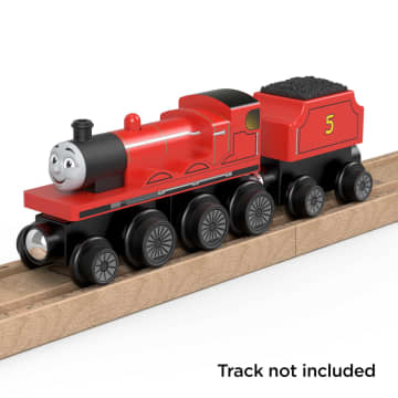 Fisher-Price Thomas & Friends Wooden Railway James Engine And Coal-Car - Imagem 4 de 6
