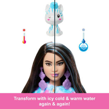 Barbie Cutie Reveal Zebra Doll & Accessories, Color Dream Series With 10 Surprises - Image 4 of 6
