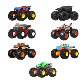 Hot Wheels Monster Trucks Vehículo de Juguete Auto Sorpresa Escala 1:24 - Imagem 1 de 6