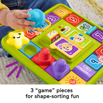 Fisher-Price Pretend Board Game Baby Toy With Music, Laugh & Learn Puppy's Game Activity Board, Multi-Language Version - Imagen 5 de 6