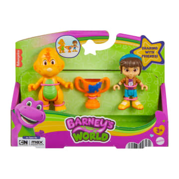 Fisher-Price Barney's World Barney's Friend Mel & Billy Dino Figure Set For Kids, 3 Toys - Image 6 of 6